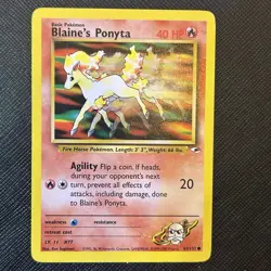 Blaine’s Ponyta 63/132 Pokemon TCG Pokemon Card (MYREF#2) - Image 1