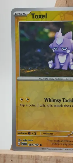 Pokemon TCG Toxel 069/182 Reverse Holo Paradox Rift - Image 2