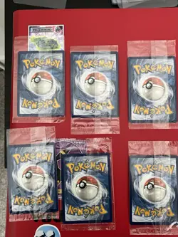 Pokemon TCG Paldea Evolved Pikachu 027 black star promo lot of 6 SEALED - Image 2