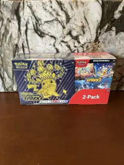 Pokemon Surging Sparks ETB & Booster Bundle Costco 2-pack Factory Sealed NEW - Image 1