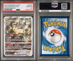 Pokemon Crown Zenith Galarian Gallery Leafeon VSTAR GG35/GG70 PSA 10 Gem Mint - Image 3