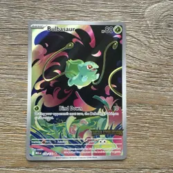 Bulbasaur Pokemon Mega Evolution Illustration Rare Promo ME Stamp 133/132 - Image 1