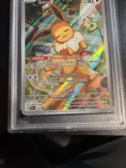2025 POKEMON SVP EN-SV BLACK STAR PROMO #173 EEVEE PSA 10 - Image 2