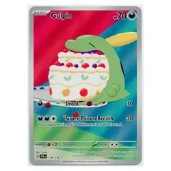 2024 Pokemon Gulpin Scarlet & Violet Stellar Crown Illustration Rare #154/142 NM - Image 1