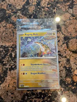 Sealed Promo Raging Bolt 111/142 Stellar Crown Stamped Pokemon - Image 1