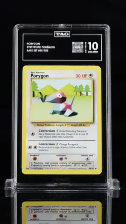 TAG 10 Graded Lot Gem Mint Vintage Voltorb Porygon Pokemon Card Trainer - Image 2