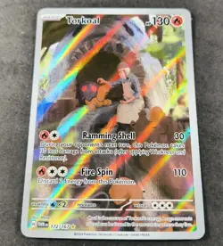 Pokemon Twilight Masquerade Torkoal Holo IR Card 172/167 NM - Image 1