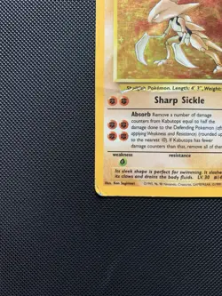 Pokemon TCG Kabutops Fossil Holo Card 9/62 Unlimited Edition Rare - Image 5