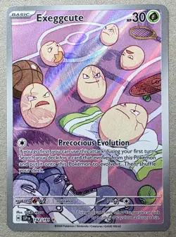 Exeggcute 2024 Sparks Full Art Illustration Rare Pokemon Card 192/191 (NM) - Image 1