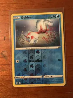 Goldeen 045/202 Reverse Holo Sword & Shield Pokemon Card - Image 1