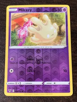 Milcery - 080/185 - Reverse Holo - Vivid Voltage - Pokemon Card - Image 1