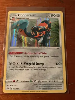 Copperajah 132/189 Holo Rare Darkness Ablaze Pokemon Card - Image 1