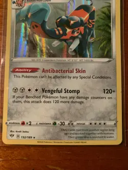 Copperajah 132/189 Holo Rare Darkness Ablaze Pokemon Card - Image 2