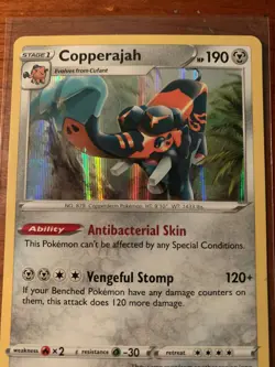Copperajah 132/189 Holo Rare Darkness Ablaze Pokemon Card - Image 3