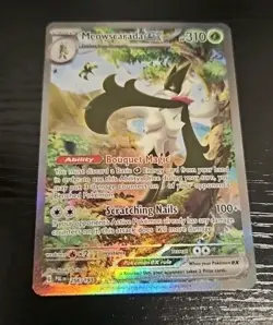 Meowscarada Ex 256/193 Special Illustration Rare Pokemon Card NM - Image 1