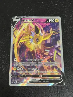 Jolteon V SWSH183 SWSH: Sword & Shield Black Star Promo Cards Holo NEAR MINT - Image 1