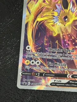 Jolteon V SWSH183 SWSH: Sword & Shield Black Star Promo Cards Holo NEAR MINT - Image 5