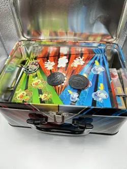 Three Pokemon Tins With Pokemon Cards+. Few Dents. Good Condition. - Image 3