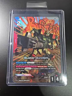 GD01-046 Buster Gundam LR+ Gudam Card Game TCG Alternative Art - Image 1
