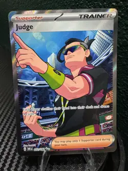 Judge 222/182 Pokemon TCG Destined Rivals Full Art Secret Rare Card - Image 1