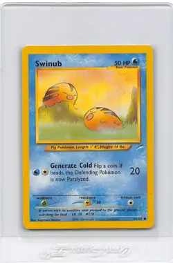SWINUB 84/105 - COMMON - Neo Destiny - VINTAGE WOTC Pokemon Card - NM/M - Image 1