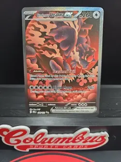 Pokemon TCG Bloodmoon Ursaluna EX Prismatic Evolutions Ultra Rare Card 168/131 - Image 1