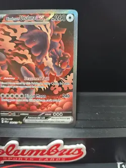 Pokemon TCG Bloodmoon Ursaluna EX Prismatic Evolutions Ultra Rare Card 168/131 - Image 3