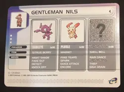2003 Pokemon Ruby/Sapphire Version Battle E-Card LP Gentleman Nils ID 129-B001 - Image 1