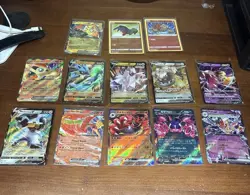 Pokemon Card Lot of 13 Vs and Exs and Two Radiants - Image 1