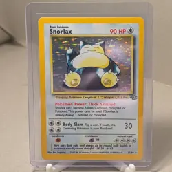 Pokemon TCG Snorlax Jungle Holo Unlimited Rare Card 11/64 NM-LP Condition - Image 2