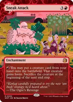 MTG Sneak Attack - Wilds of Eldraine: Enchanting Tales (WOT) NM Mythic #50 - Image 1