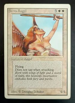 MtG | 1 x Serra Angel | Unlimited Edition | Magic the Gathering | Old School - Image 1