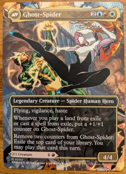 Magic the Gathering Spider-Man Gwen Stacy Borderless NON FOIL MTG - Image 1