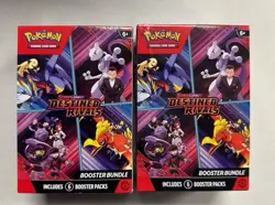 LOT Of 2 Pokemon TCG Scarlet & Violet: Destined Rivals Booster Bundle 6 Packs - Image 1