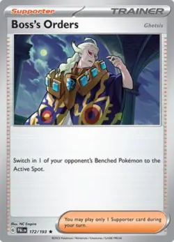 Boss's Orders Paldea Evolved Pokemon TCG 172/193 Regular Rare ࿊ - Image 1