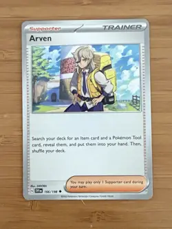 Pokemon TCG Arven 186/197 Sv03: Obsidian Flames Regular Non Holo Trainer NM - Image 1