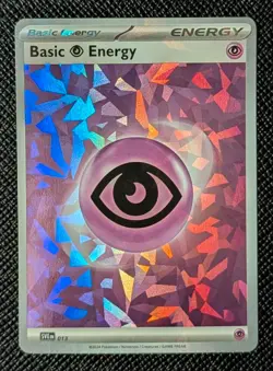 Pokemon Basic Psychic Energy Scarlet & Violet 013 Cracked Ice Holo Common - NM - Image 1