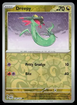 Dreepy 128/167 Reverse Holo Pokemon Twilight Masquerade NM - Image 1
