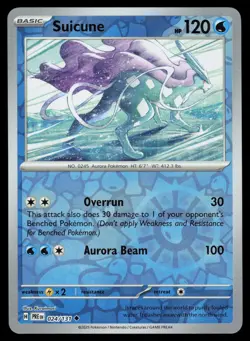 Suicune 024/131 Reverse Holo Pokemon Prismatic Evolutions NM - Image 1