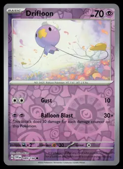 Drifloon 089/198 Reverse Holo Pokemon Scarlet & Violet NM - Image 1