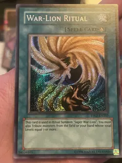 Yugioh War-Lion Ritual PP02-EN002 Secret Rare VLP - Image 1