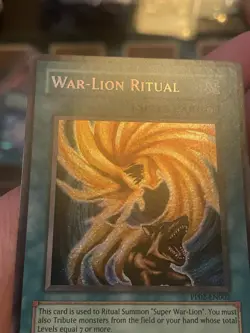 Yugioh War-Lion Ritual PP02-EN002 Secret Rare VLP - Image 2