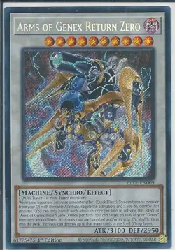 Yugioh! LP Arms of Genex Return Zero - BLTR-EN009 - Secret Rare - 1st Edition Li - Image 1