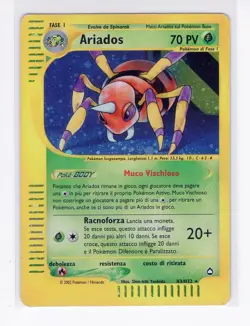 ~ITA~ ITALIAN Ariados Aquapolis Holo H3/H32 PLAYED Pokemon Card (TLB) - Image 1