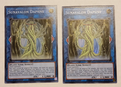 Yu-Gi-Oh Sunavalon Daphne Super Rare 1st Edition MP22-EN114 -- 2 card lot - Image 1