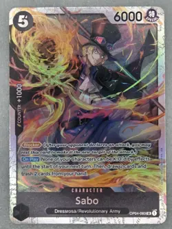 Sabo OP04-083 SR Kingdoms Of Intrigue One Piece Card Game TCG English - Image 1