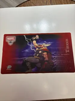 2004 Marvel TCG VS System Thor Playmat Upper Deck Trading Card Game Playmat - Image 1