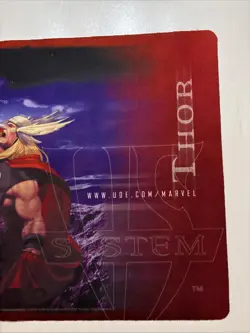 2004 Marvel TCG VS System Thor Playmat Upper Deck Trading Card Game Playmat - Image 2