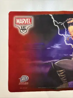2004 Marvel TCG VS System Thor Playmat Upper Deck Trading Card Game Playmat - Image 4