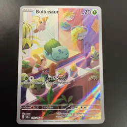 Pokemon TCG Bulbasaur Stellar Crown Illustration Card 143/142 - Image 1